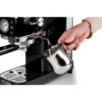 Ariete 1381.BK Moderna Slim eszpresszó 15 bar nyomás 1.3 kW 14 cm széles E.S.E. pod kompatibilis maxi cappuccino eszköz gőz automata kikapcsolás fekete #2