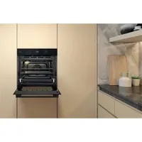 Whirlpool OMSK58RU1SB beépíthető sütő gőz funkcióval, 71 L, digitális kijelző, süllyeszthető kezelőgombok, sütősín #6