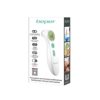 Beper P303MED001 érintésmentes testhőmérő memória 10 mérés 3 színű háttérvilágítás LCD ABS anyag #7