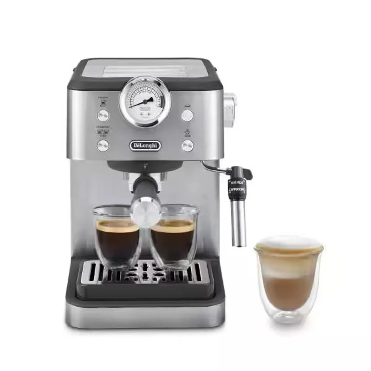 Delonghi EM450.M Linea Classic manuális eszpresszó kávéfőző 1,7 l tartály 1325 W 15 bar thermoblock állítható cappuccino rendszer állítható gőzölő #1