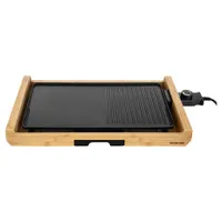 Sencor SBG 206BK grillsütő 2 az 1-ben sima és bordás sütőlap 43x23 cm állítható hőmérséklet 1800 W #1