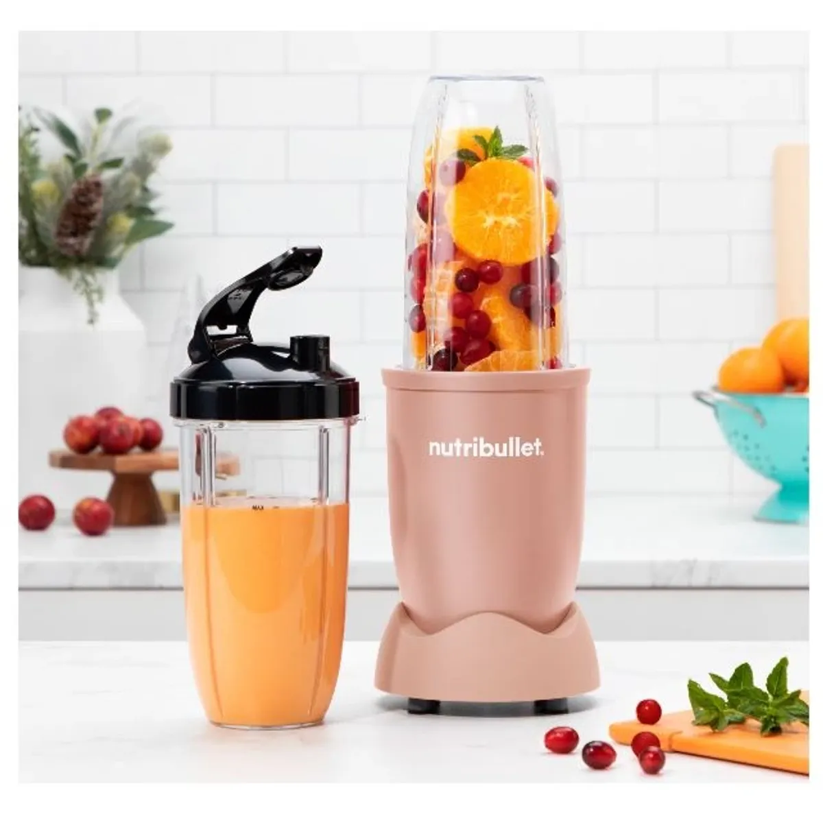 Nutribullet NB907MACL Pro Mineral turmixgép 900 W 946 ml Tritan BPA-mentes rozsdamentes acél pengék To-Go fedél rózsaszín #4