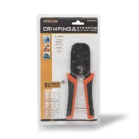 Handy 10179 Krimpelő, blankoló és vágó fogó 6P 8P RJ11 RJ12 RJ45 190 mm #3