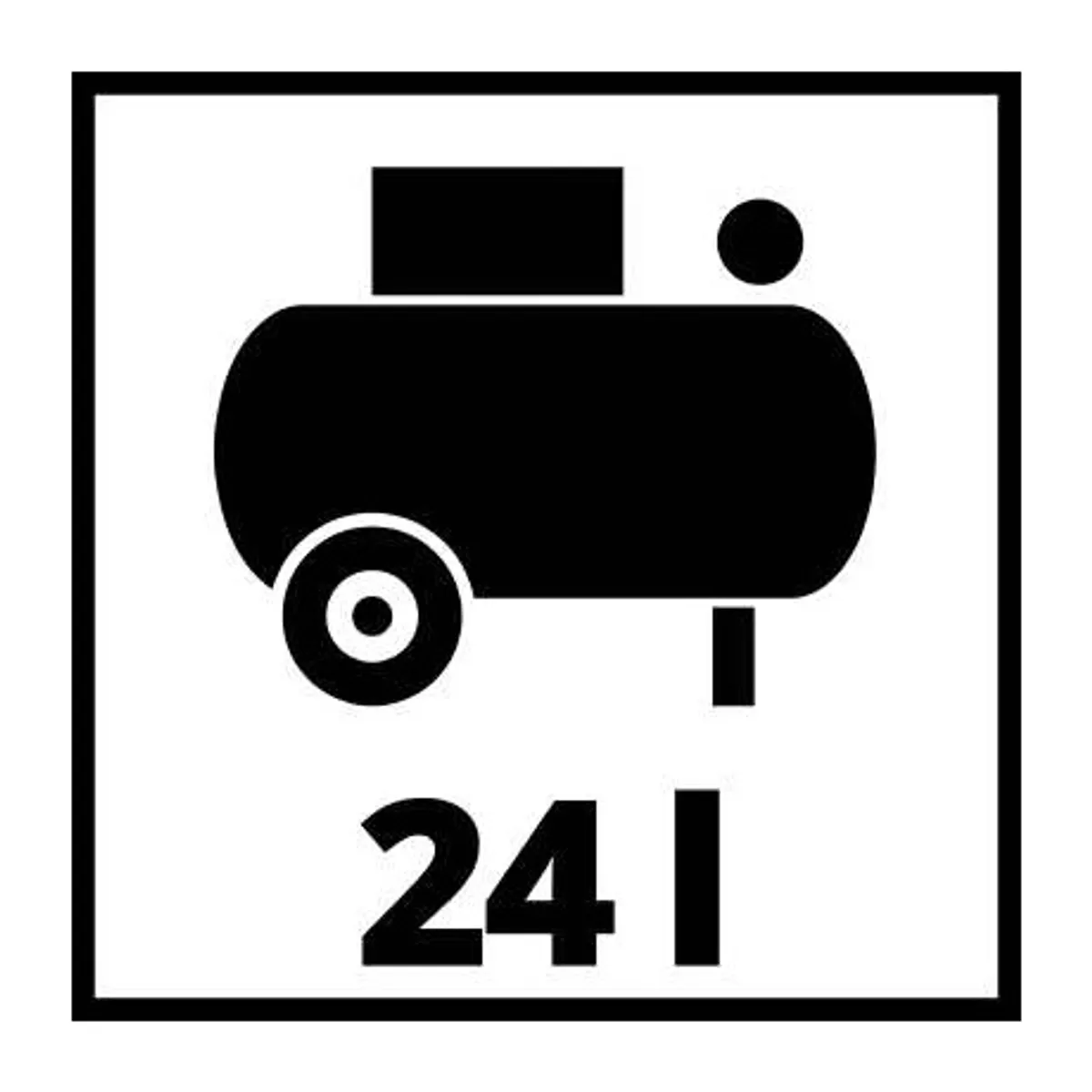 Einhell TC-AC 200/24/8 OF kompresszor 24 L tartály 8 bar olajmentes motor nyomásmérő és gyorscsatlakozó visszacsapó szelep #5