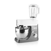 Eta 412890010 robotgép 5,5 l rozsdamentes edény 1200 W planetáris keverőrendszer habverő dagasztó horog #5