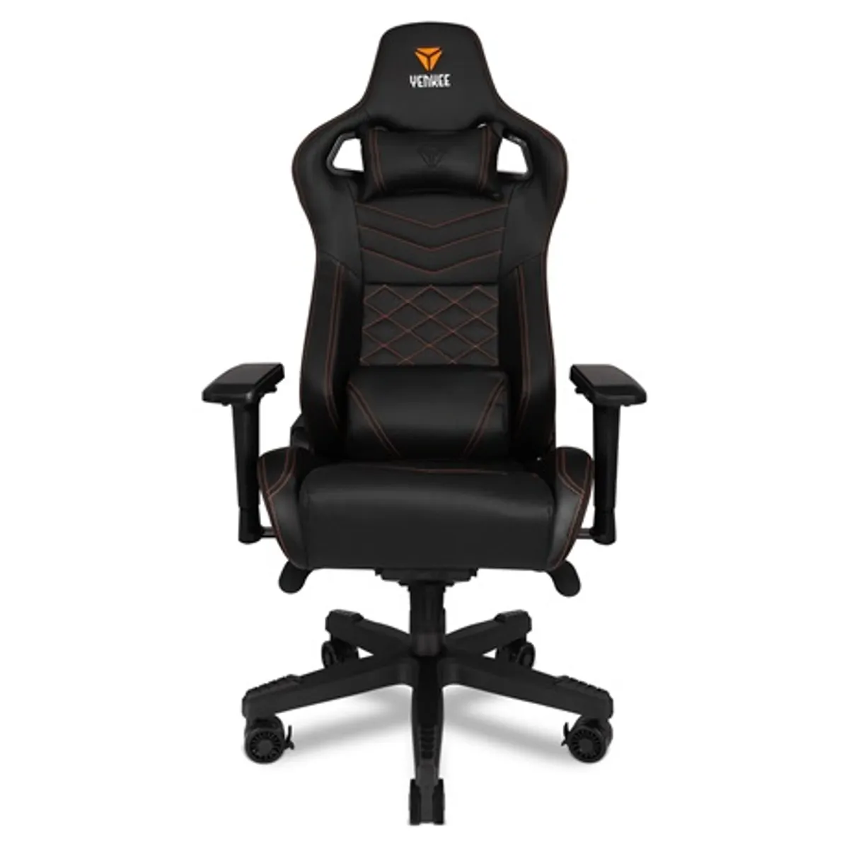 Yenkee YGC 200BK FORSAGE XL 4D könyöktámasz 52-58 cm ülőmagasság 90-180 fok hátradöntés hintázó 15 fok 150 kg acél váz PU bőr #1