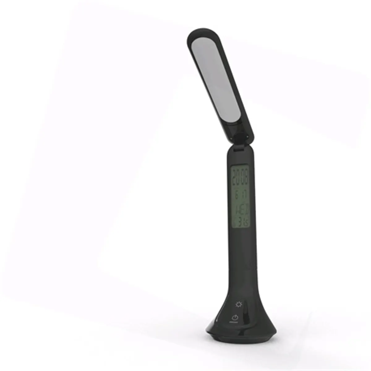 Avide ABLDL-CALENDAR-5W fekete led asztali lámpa naptárral óra ébresztő hőmérséklet kijelzés akkumulátor #2