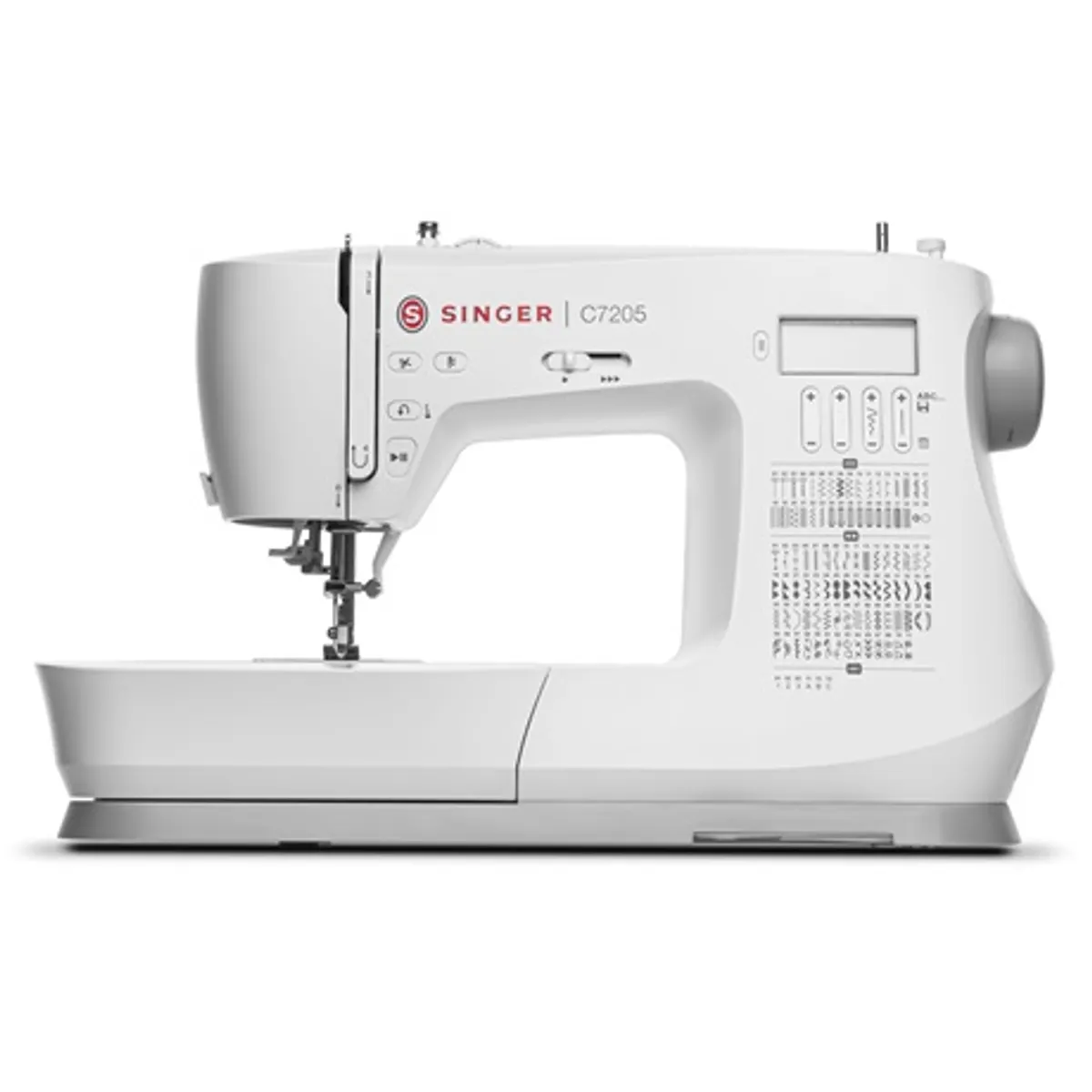 Singer C 7205 Varrógép puha takaró, cikk-cakk talp, gomblyukazó talp, díszítő varrótalp, gombfelvarró talp #1
