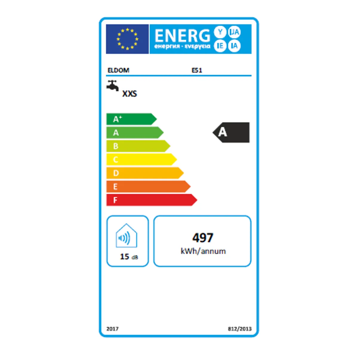 Eldom E51 vízmelegítő átfolyós 3,5 kW és 1,5 kW 230V #3