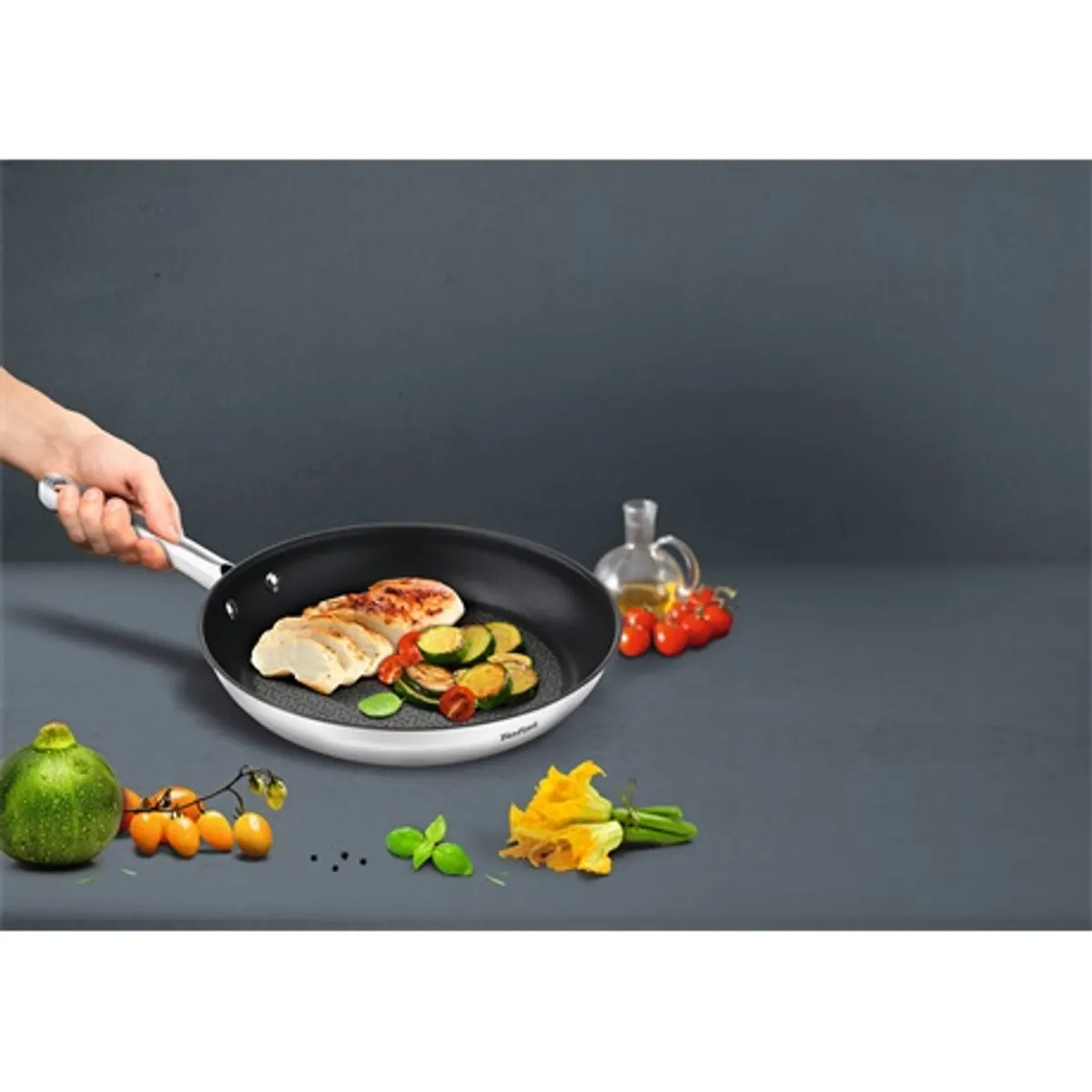 Tefal G732S255 Duetto 2 részes serpenyő szett 24-28 cm titánium 2x bevonat indukciós gáz elektromos kerámia halogén sütőben 250C #6