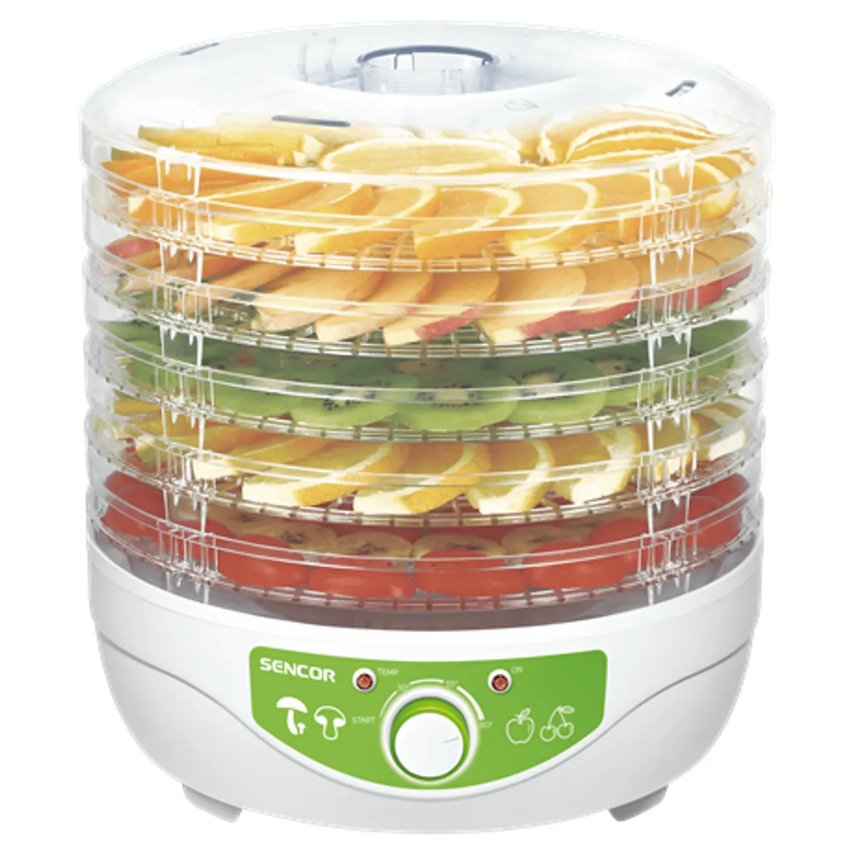 Sencor SFD790WH gyümölcsaszaló 5 szita 35-80C 250W 23 cm #1