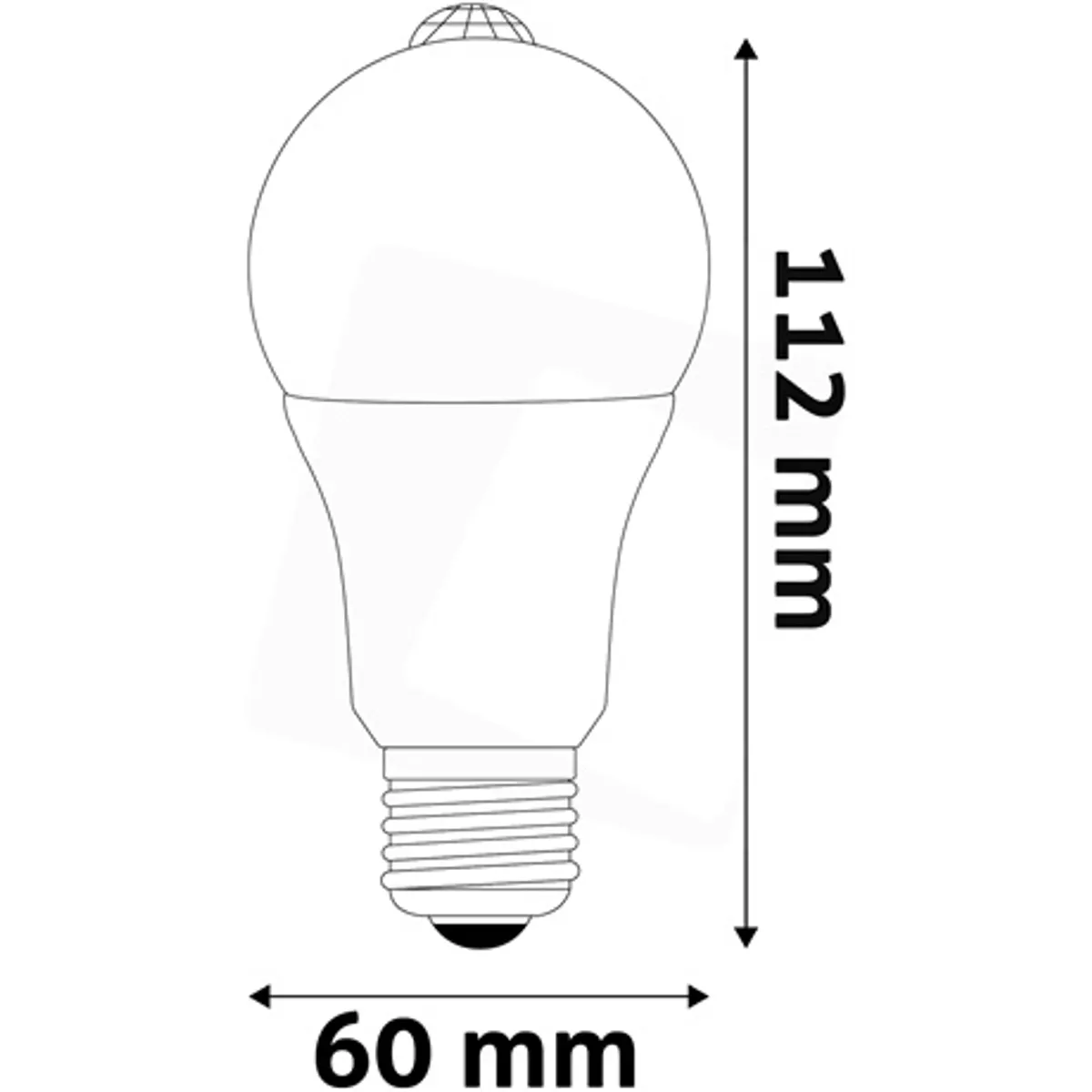 Avide ASG27NW-8.8W-PIR Led Globe a60 E27 8.8W 4000K PIR mozgásérzékelő #3