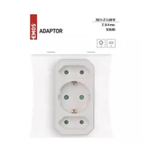 Emos P00272 3 aljzatos schuko elosztó IP20 gyerekzár fehér 250 V 16 A 3680 W #5