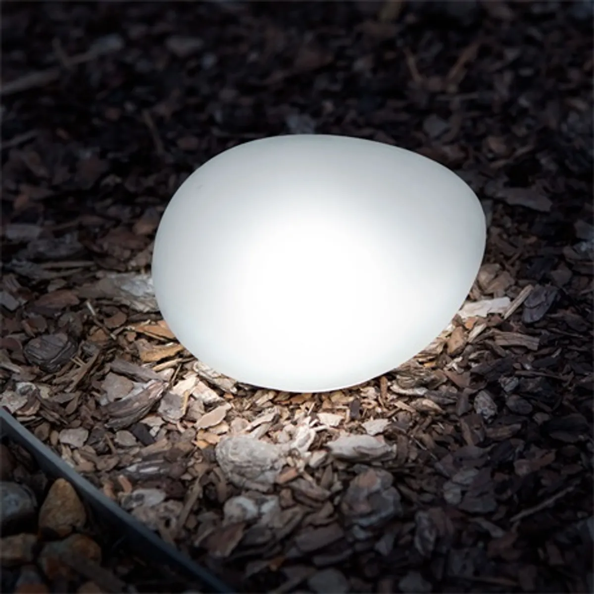 Garden of Eden 11768 Leszúrható szolár lámpa kavics forma IP44 melegfehér led #3