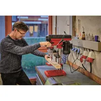 Einhell TC-BD 450 állványos fúrógép ötfokozatú fordulatszám-szabályozás 1.5-13 mm tokmány 50 mm furatmélység forgatható-dönthető munkaasztal #5