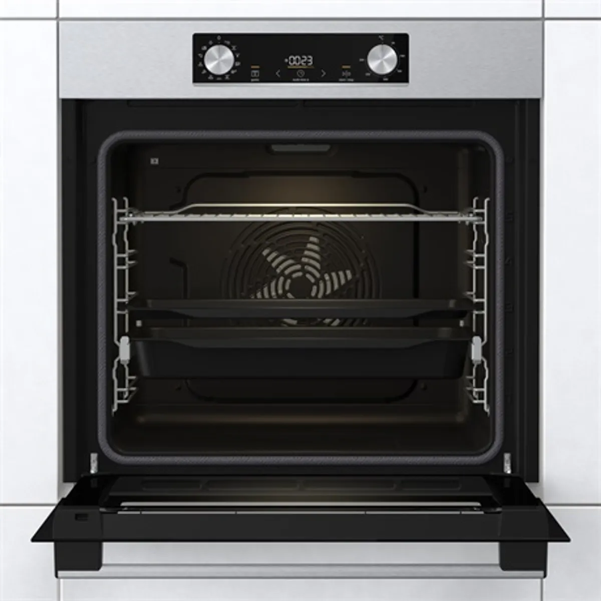 Gorenje BPS6737E14X Beépíthető sütő rozsdamentes acél 77 l A+ max 300 °C HomeMade Plus pirolitikus tisztítás EcoClean zománc #1