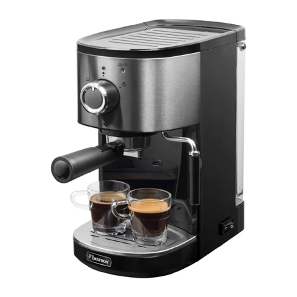 Bestron AES800STE espresso kávéfőző 15 bar Ulka termoblokk gőzfúvóka tejhabosításhoz csészemelegítő 1,25 literes automatikus kikapcsolás 25 perc #1