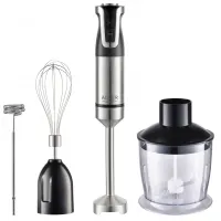 Adler AD4627 Botmixer szett 1800W max turbo 4 rozsdamentes pengék 600ml tartály 700ml mérőpohár rozsdamentes keverő és habverő tejhabosító feltét #2