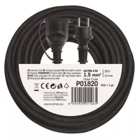 Emos P01820 hosszabbító 20 m 1 aljzat IP44 230V 16A 3x1,5mm2 gumikábellel fekete #4