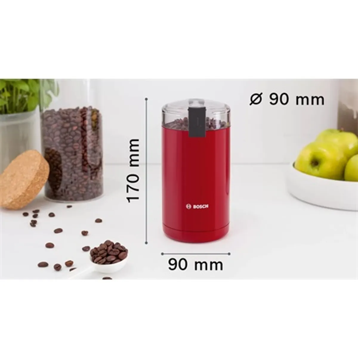 Bosch TSM6A014R Kávédaráló 180 W 75 g rozsdamentes acél penge biztonsági kapcsoló #2