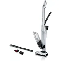 Bosch BBH3ALL28 Flexxo Gen2 2in1 vezeték nélküli porszívó 28Vmax li-ion 55 perc motoros szívófej led-fénnyel beépített tartozéktároló metálfehér #1