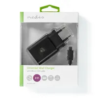 Nedis WCHAM213ABK fali töltő 5V 2.1A USB-A 1x 1 m Micro USB-kábel fekete #4