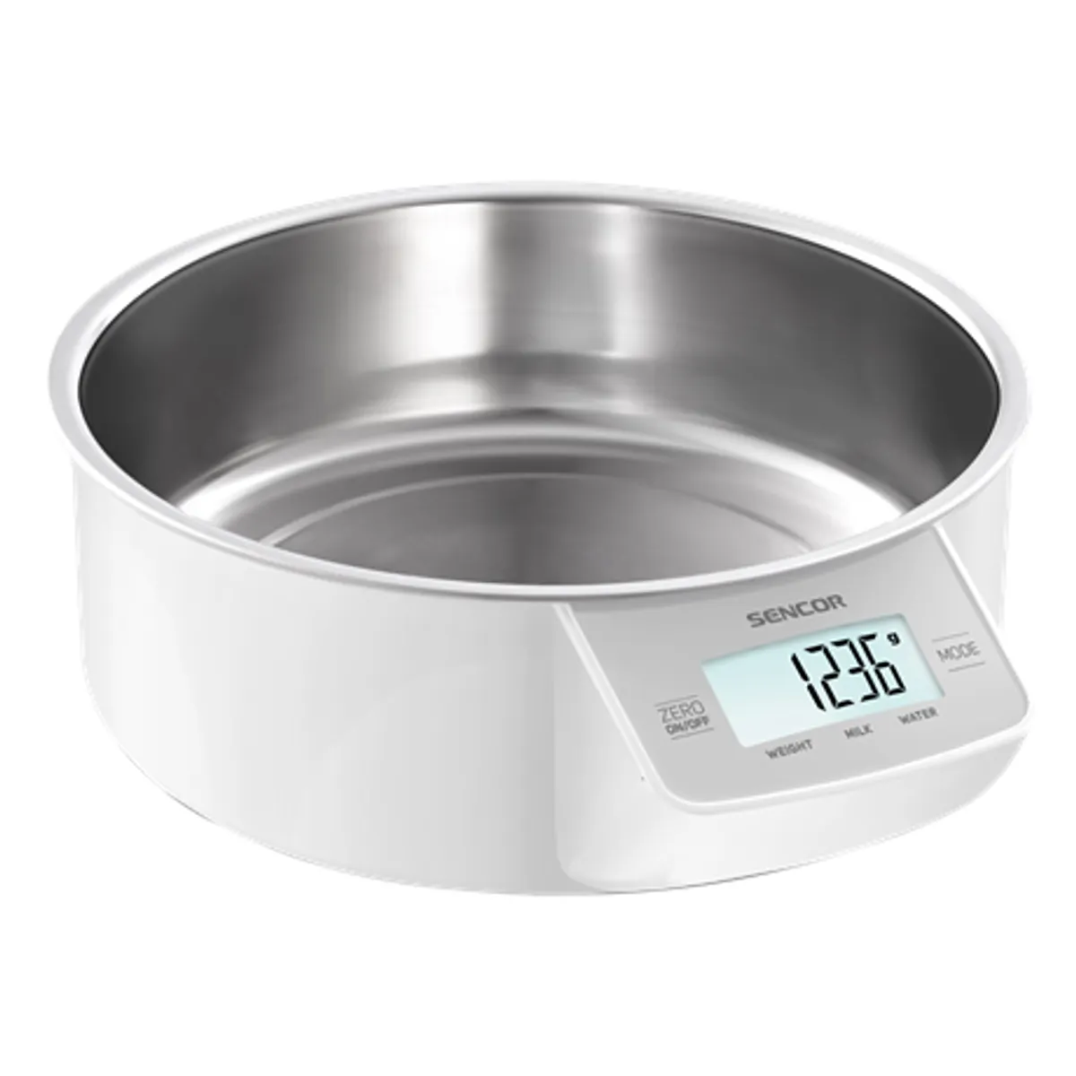 Sencor SKS4030WH konyhai mérleg kivehető nemesacél tál 1000 ml 5 kg 1 g tara háttérvilágítás #2