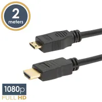 Delight 20318 HDMI kábel 2m HDMI M-mini HDMI M, 24K aranyozott, dupla árnyékolás, 1080p, 340MHz, HDCP, CEC, ROHS #1