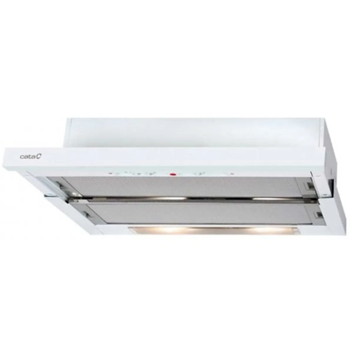 Cata TF-5260 WH/L 02034501SZ páraelszívó teleszkópos 60 cm fehér 2 motoros LED légszállítás 600-310 m3/h #1