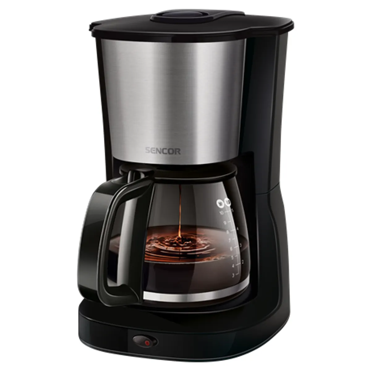 Sencor SCE3050SS kávéfőző filteres 1,25 l-es üvegkancsó 10-12 csésze #1