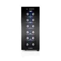 Hyundai VIN12G borhűtő termoelektromos 12 palack 12-18 C LED kijelző érintésvezérlés 5 króm polc fekete #5