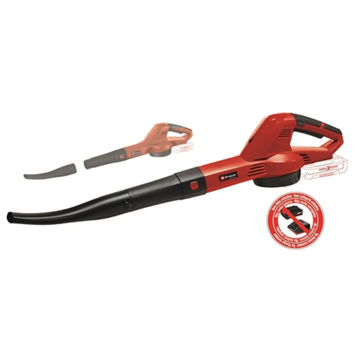Einhell GC-CL 18/1 LI E - SOLO lombfúvó 210 km/h 12000 min-1 softgrip 2 részes cső #1