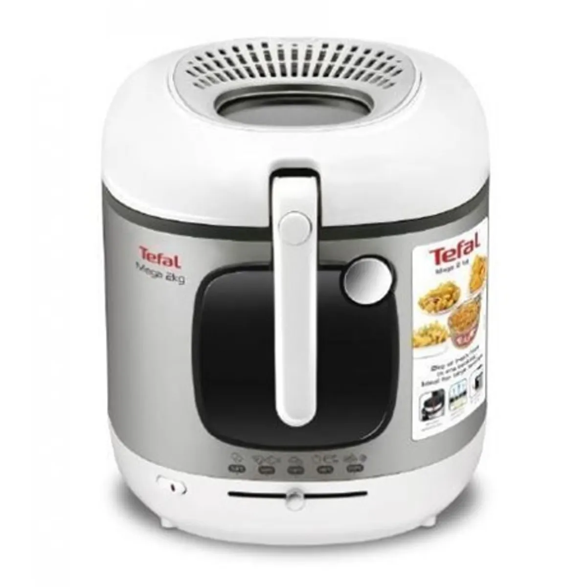 Tefal FR480015 Mega XXL olajsütő 2 kg kapacitás Üvegablak fedél kivehető edény mosogatógépben mosható 150-190 C #1