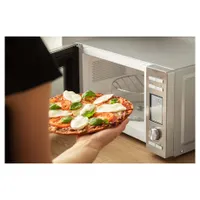 Sencor SMW 6020SS Mikrohullámú sütő 20 L, 700 W mikró, 900 W grill, 9 program, LED panel, rozsdamentes külső, zománcozott belső, 245 mm forgótányér #5