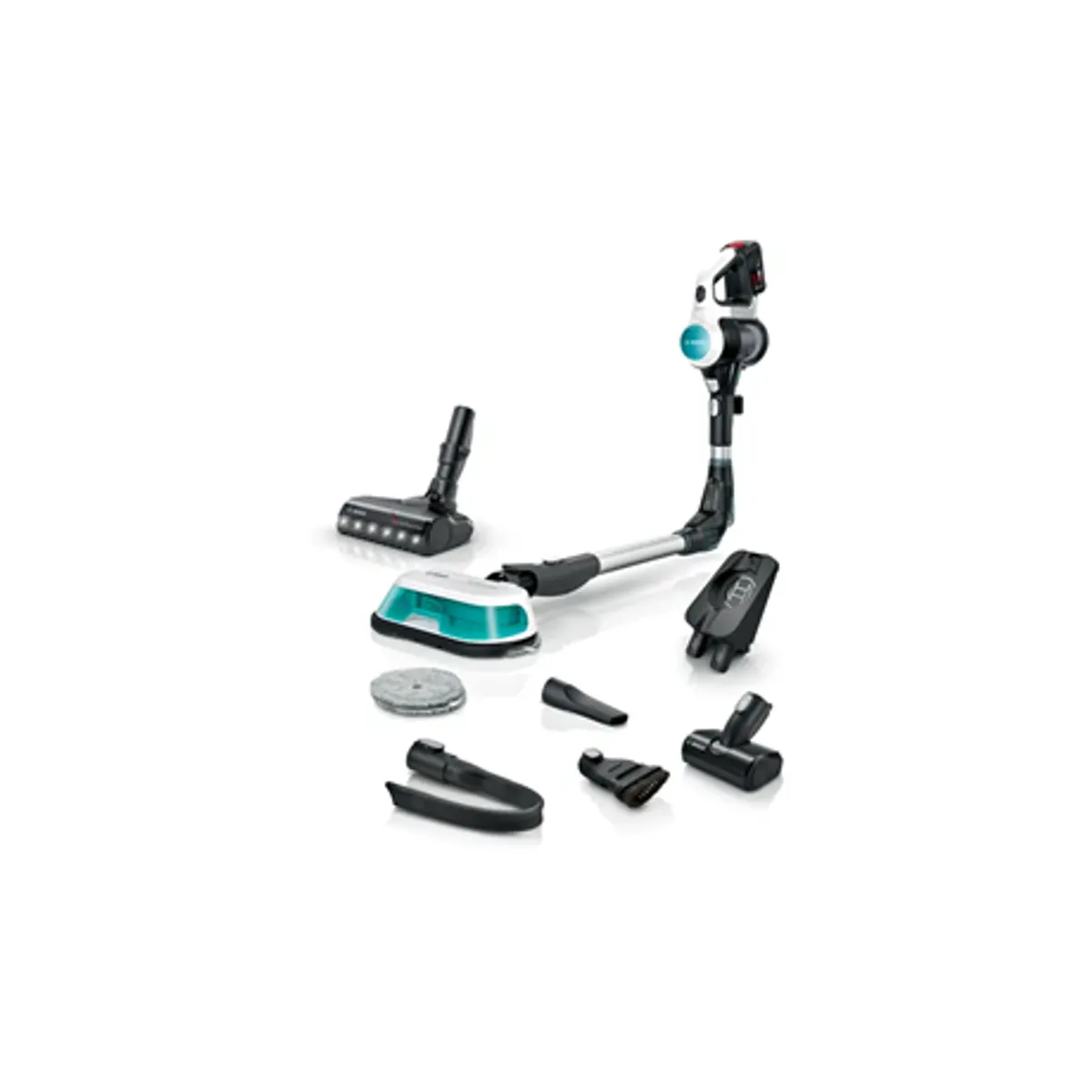 Bosch BCS71HYG3 Unlimited 7 ProHygienic Aqua 18V 3Ah Li-Ion 40 perc HEPA 2in1 DynamicAqua felmosó- és szívófej LED-fénnyel tartalék mopkészlet #1