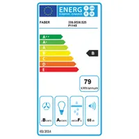 Faber STEELMAX EV8 LED WH/X A55 Páraelszívó fehér üveg 550 mm 320-730 m3/h 150/120 mm érintéses vezérlés 2x LED fém kazettás szűrő #2