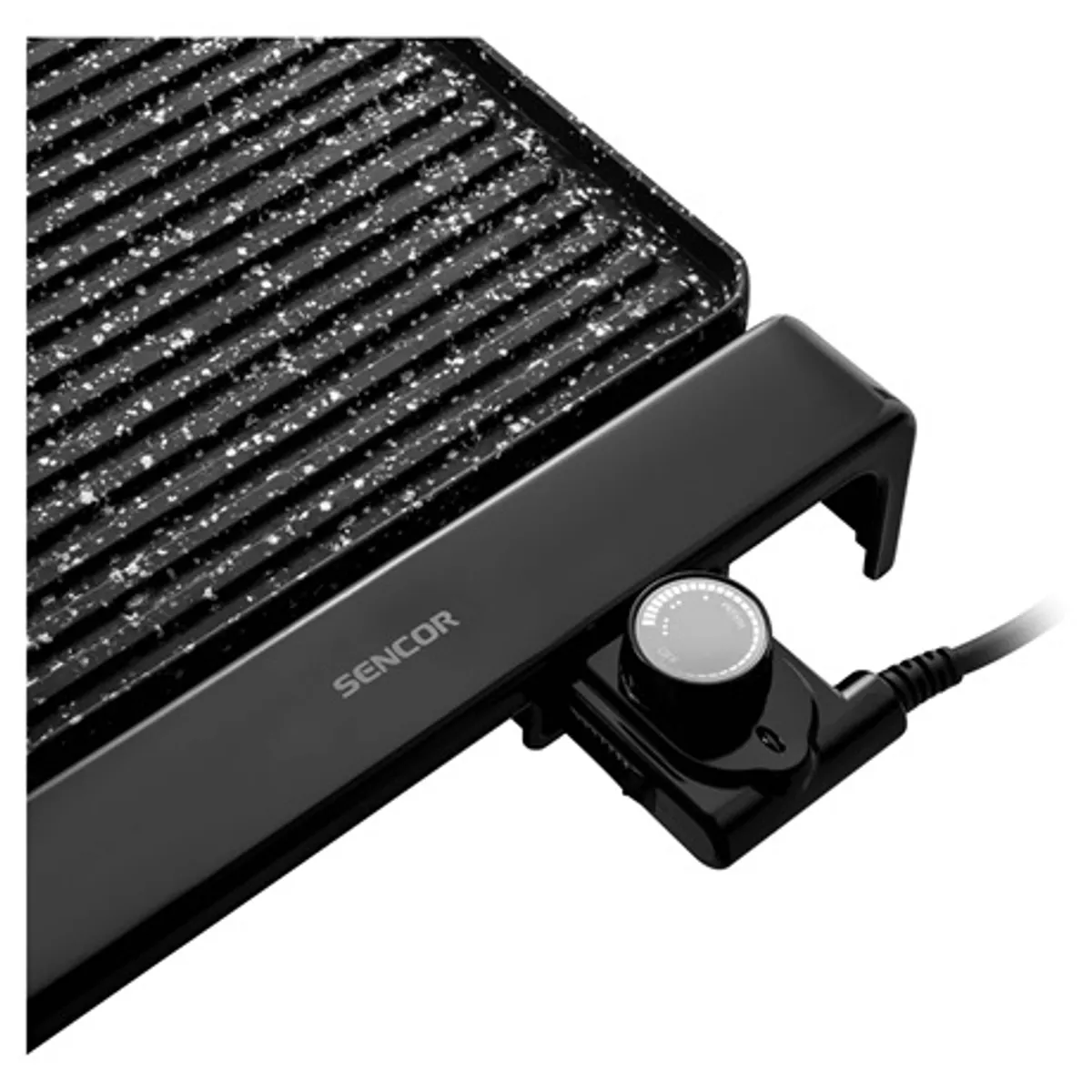 Sencor SBG 108BK asztali grill 2 grillsütőfelület, 47x31 cm, 100-220 C, 2300 W, tapadásmentes, kivehető olajtálca, hőszigetelt fogantyú #4