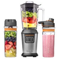 Sencor SBL 7550SS Smoothie készítő 800 W rozsdamentes acél pengék BPA mentes Tritan palackok #4