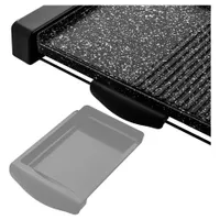 Sencor SBG 108BK asztali grill 2 grillsütőfelület, 47x31 cm, 100-220 C, 2300 W, tapadásmentes, kivehető olajtálca, hőszigetelt fogantyú #3