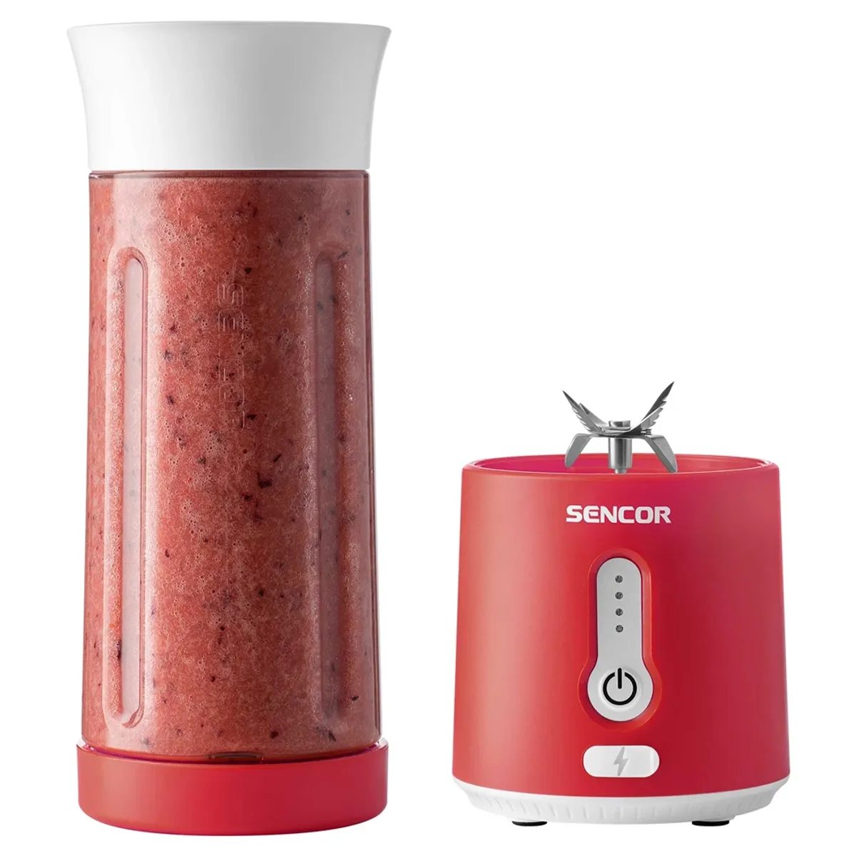 Sencor SBL 134RD smoothie készítő akkumulátoros 150 W 500 ml USB-C töltés IPX65 piros #3