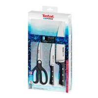 Tefal K232S355 Kés készlet 3 részes rozsdamentes acélból 20 cm séfkés 11 cm konyhai kés olló #5