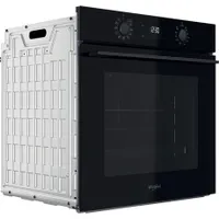 Whirlpool OMK58HU1B beépíthető elektromos sütő energiaosztály A 71 L hidrolitikus tisztítás teleszkópos sütősín digitális kijelző fekete üveg #3