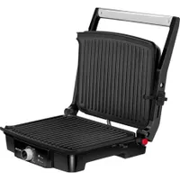 MPM MGR-09M kontakt grill 2000W rozsdamentes ház tapadás-mentes sütőfelület állítható lemezmagasság 3 üzemmód 0-270C zsírgyűjtőedény 2db #2