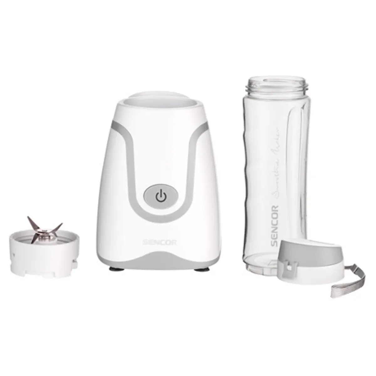 Sencor SBL 2110WH smoothie készítő 0,6 l BPA-mentes PCTG edény, rozsdamentes kés titán bevonattal, impulzus üzem, 500 W, autó italtartó kompatibilis #3