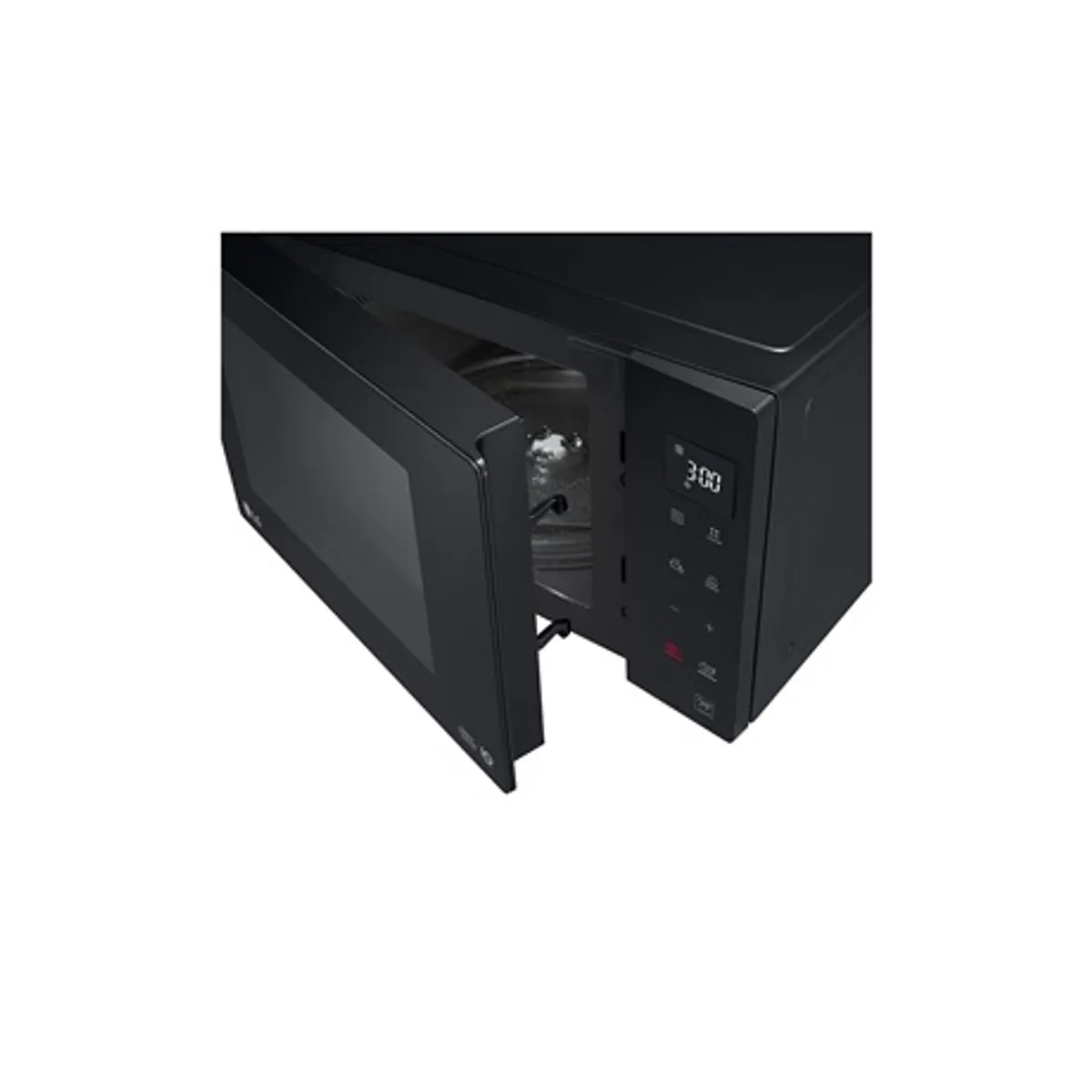 LG MS2336GIB mikrohullámú sütő 23 l 1000 W EasyClean bevonat Smart Inverter fehér LED gyors kiolvasztás gyerekzár rejtett fogantyú fekete #5