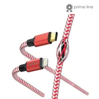 Hama 00201562 Lightning-Type-C töltőkábel 1,5 m aranyozott USB 2.0 piros árnyékolt #1
