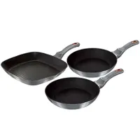 Berlinger Haus BH/6018F Moonlight Collection 3 részes serpenyő szett 20, 24 és 28 cm, kovácsolt alumínium, 3 rétegű titán bevonat, turbó indukciós talp #1