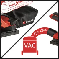Einhell TC-OS 18-187 LI - SOLO rezgőcsiszoló Softgrip borítású 187x90 mm #2