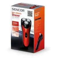 Sencor SMS4013RD borotva piros vezeték nélküli 3 fejű borotvafej NiMH akkumulátor 600 mAh 75 perc 8 óra töltés LED töltésjelző indításgátló 220-240V #3