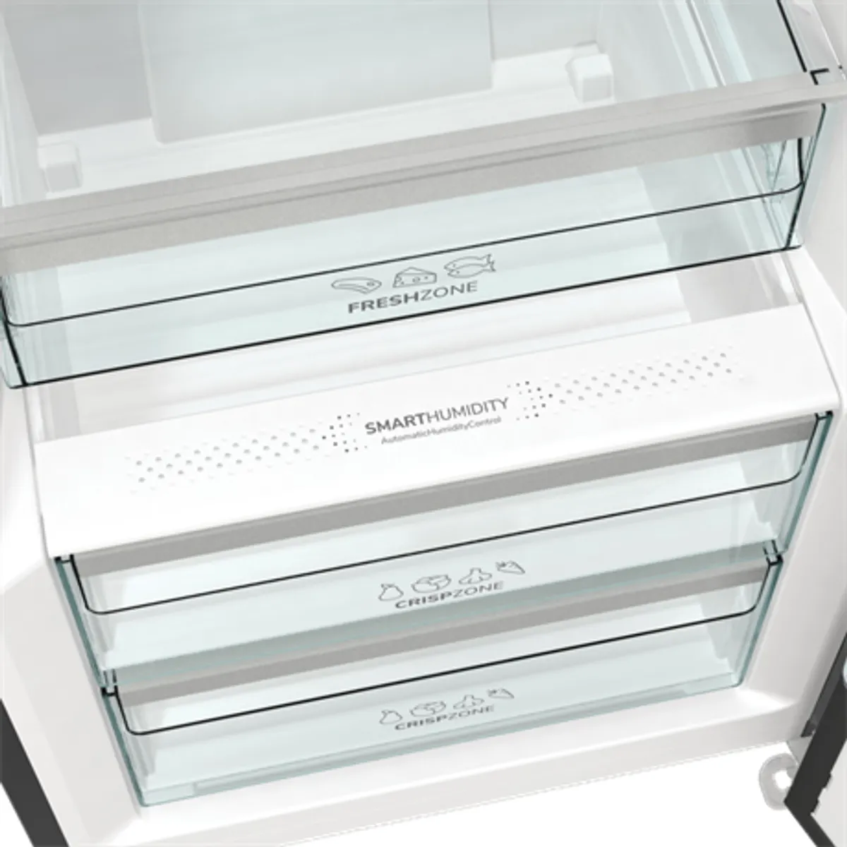 Gorenje R619EABK6 egyajtós hűtő alulfagyasztóval fekete 60 cm szélesség 398 l űrtartalom LED kijelző energiaosztály E #9